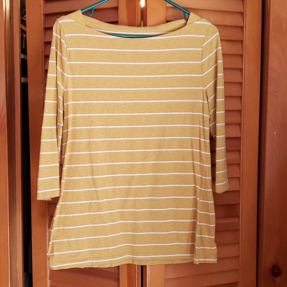Striped 3/4 Sleeve Top